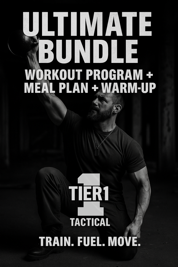 Tier1Tactical Ultimate Bundle – Workout Program + Meal Plan + Warm-Up