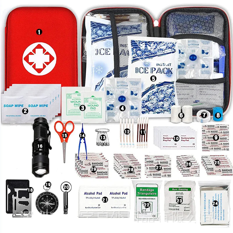 Outdoor Survival Kit – Tactical First Aid Bag for Camping & Emergency Use