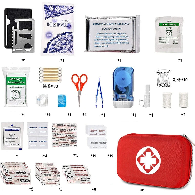 Outdoor Survival Kit – Tactical First Aid Bag for Camping & Emergency Use