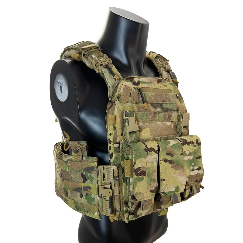 EMERSONGEARS 1000D Nylon Fabric Quick Releaseable  6094K tactical vest with Triple magazine pouch