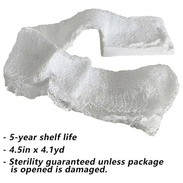 RHINO RESCUE Sterile Compressed Gauze – Emergency Wound Dressing for First Aid & Survival
