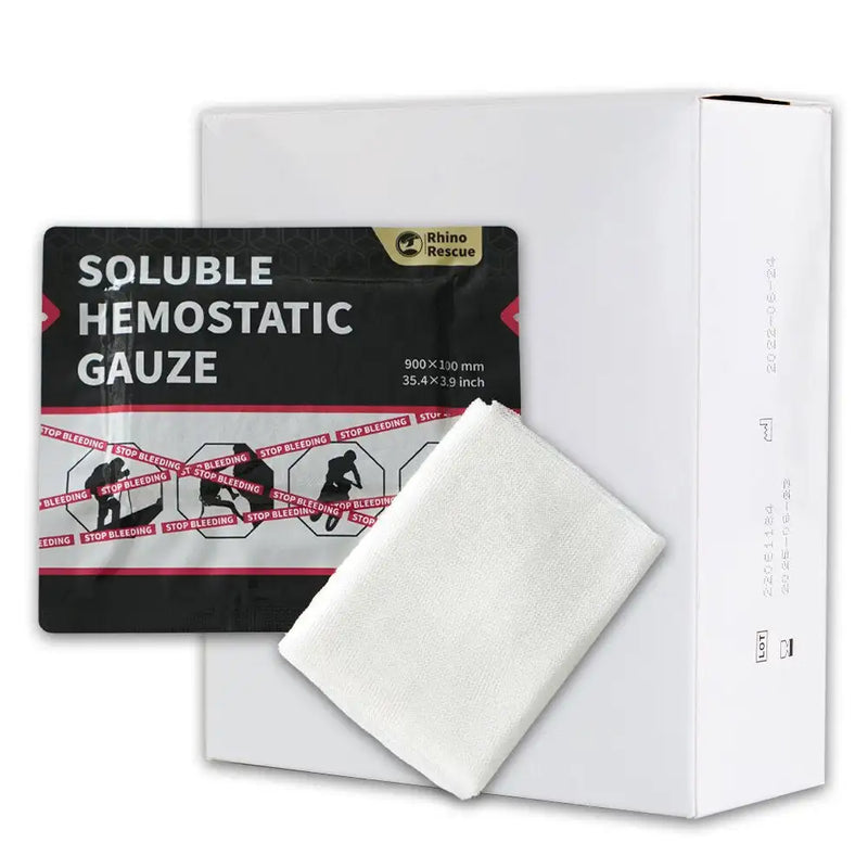 Rhino Rescue Soluble Hemostatic Gauze Portable Disposable Good Quality Combat Hemostatic Gauze Trauma Bandage
