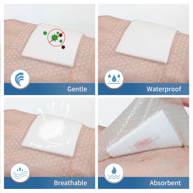 RHINO RESCUE Silicone Foam Dressing – Waterproof Bandage for First Aid & Outdoor Use