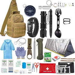 Outdoor Survival Kit – Tactical First Aid Bag for Camping & Emergency Use