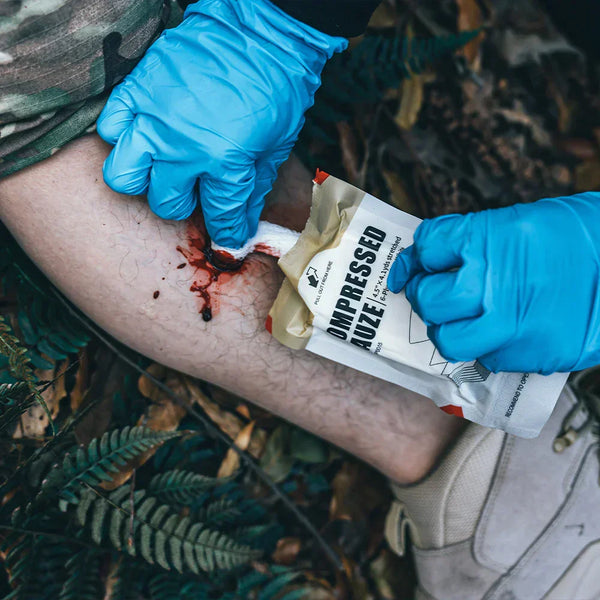 RHINO RESCUE Sterile Compressed Gauze – Emergency First Aid Dressing .