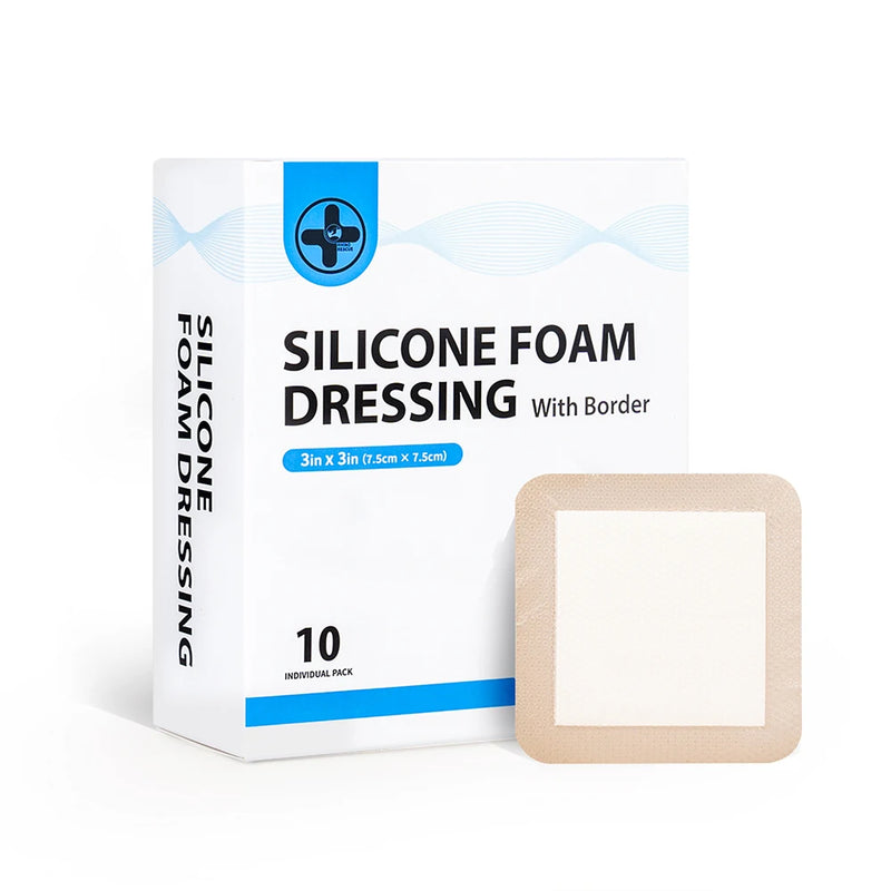 RHINO RESCUE Silicone Foam Dressing – Waterproof Bandage for First Aid & Outdoor Use