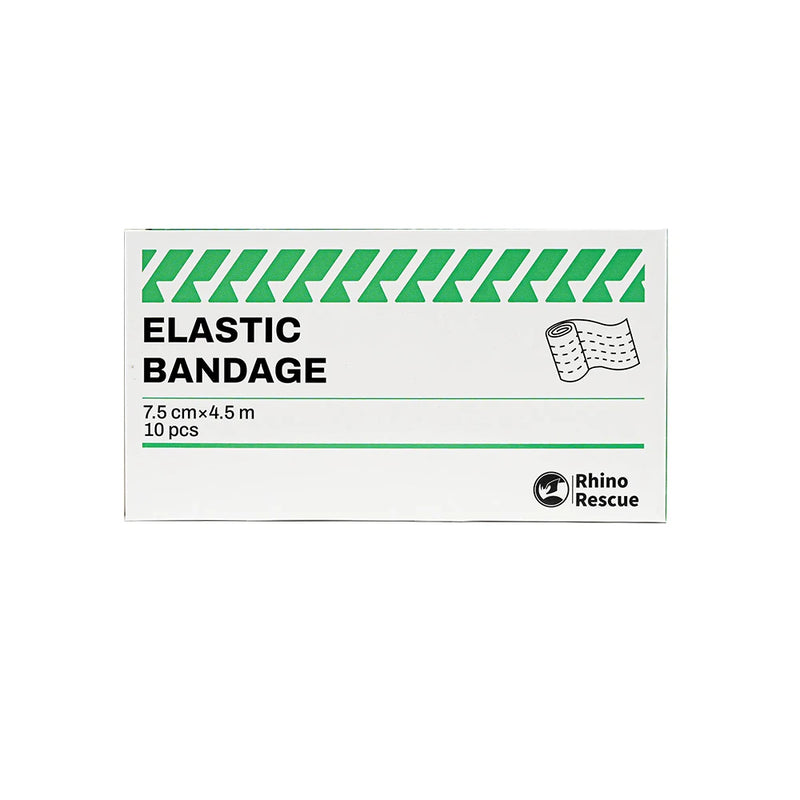 RHINO RESCUE Gauze Rolls (10 Pack) – 4" x 4.9yd Breathable First Aid Wraps