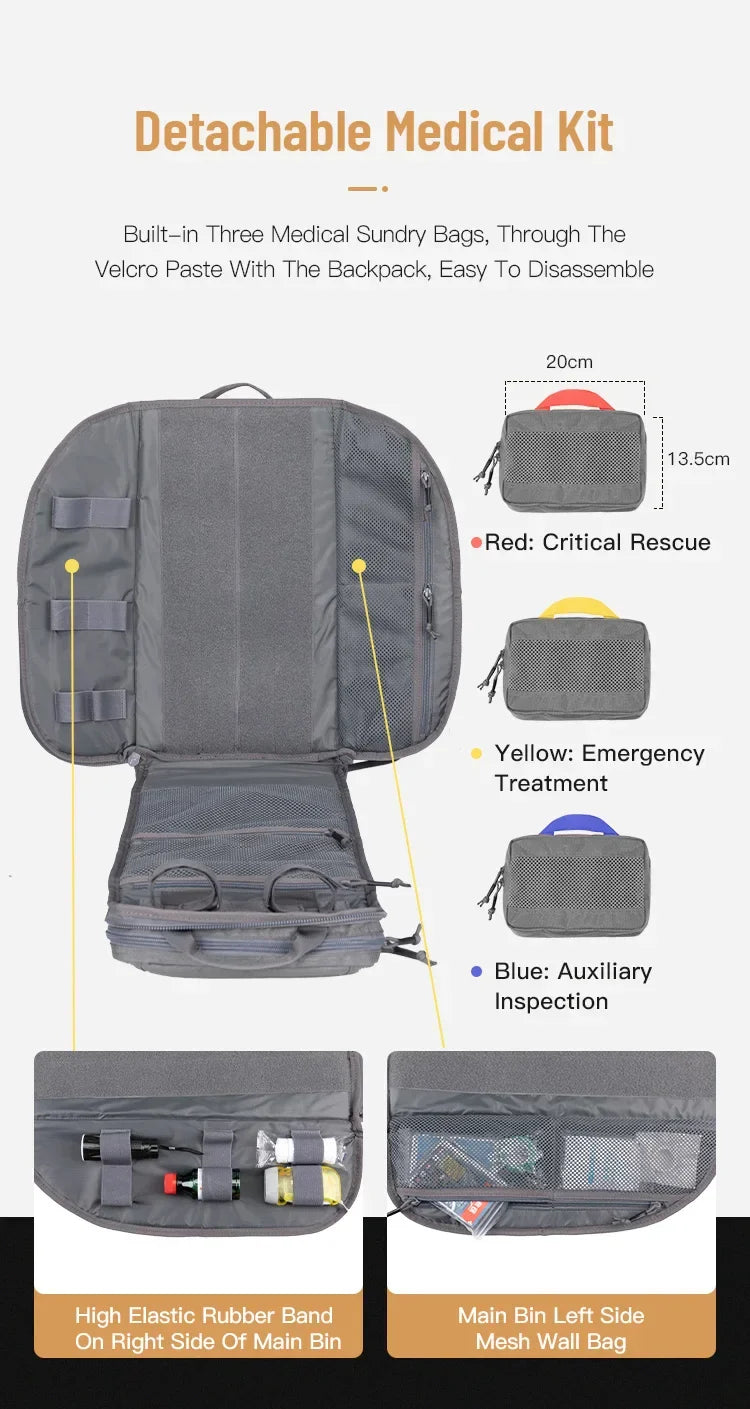 EXCELLENT ELITE SPANKER Tactical Medical Assault Backpack – Outdoor Use
