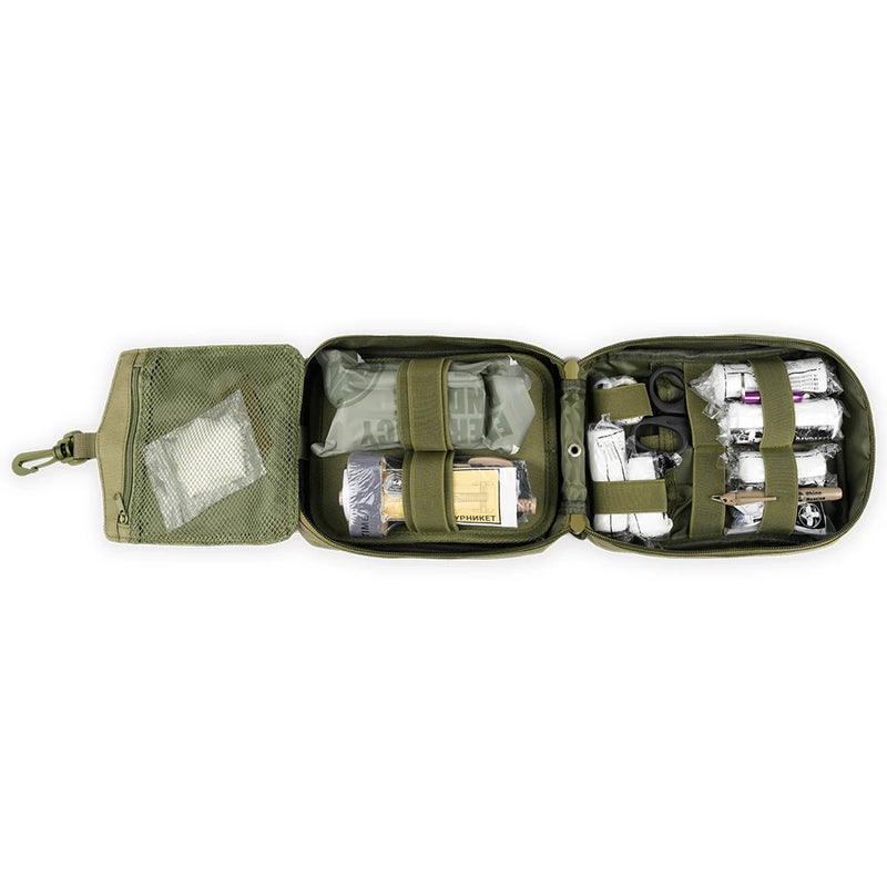 RHINO RESCUE First Aid Kit – Home & Outdoor Emergency Set with Burn Gel, Tourniquet & More