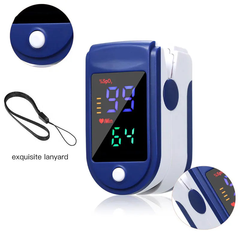 Finger Pulse Oximeter – Blood Oxygen & Heart Rate Monitor
