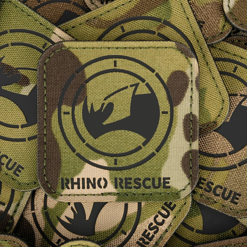 RHINO RESCUE Medic Patch – Tactical Rubber Badge with Hook Backing