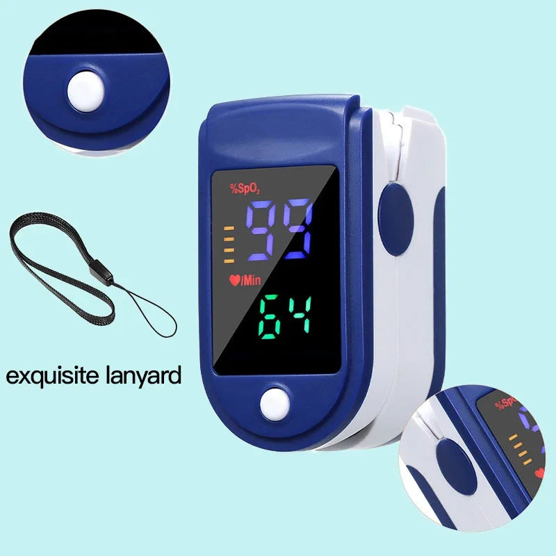 Finger Pulse Oximeter – Blood Oxygen & Heart Rate Monitor