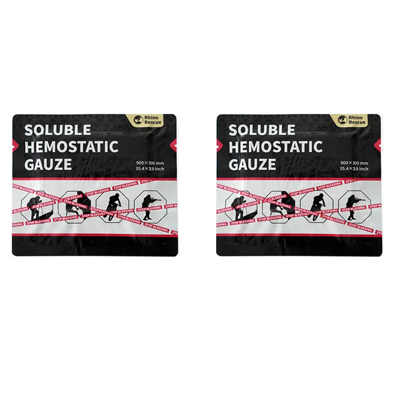 Rhino Rescue Soluble Hemostatic Gauze Portable Disposable Good Quality Combat Hemostatic Gauze Trauma Bandage