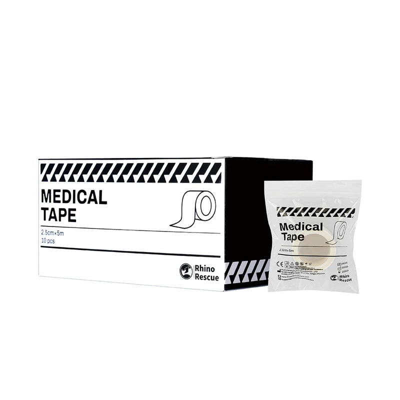 RHINO RESCUE Gauze Rolls (10 Pack) – 4" x 4.9yd Breathable First Aid Wraps