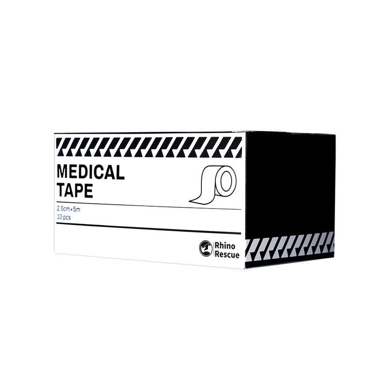 RHINO RESCUE Gauze Rolls (10 Pack) – 4" x 4.9yd Breathable First Aid Wraps