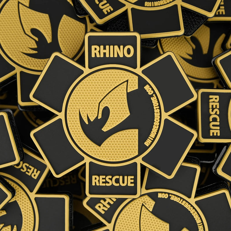 RHINO RESCUE Medic Patch – Tactical Rubber Badge with Hook Backing