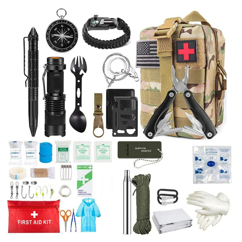 Outdoor Survival Kit – Tactical First Aid Bag for Camping & Emergency Use