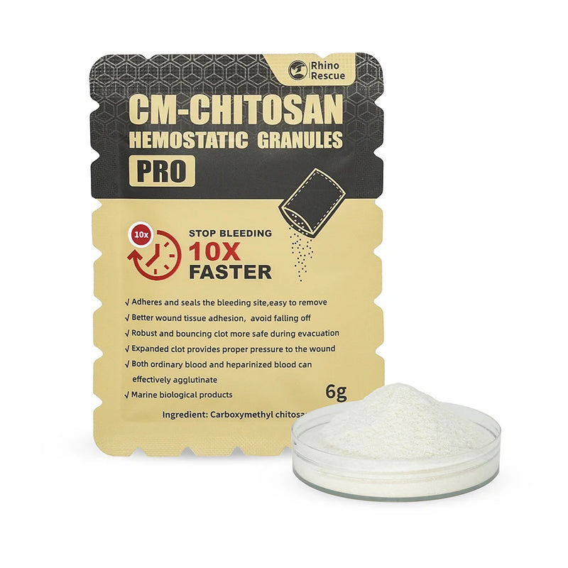 RHINO RESCUE Chitosan Hemostatic Powder – 6g/15g for Fast Bleed Control