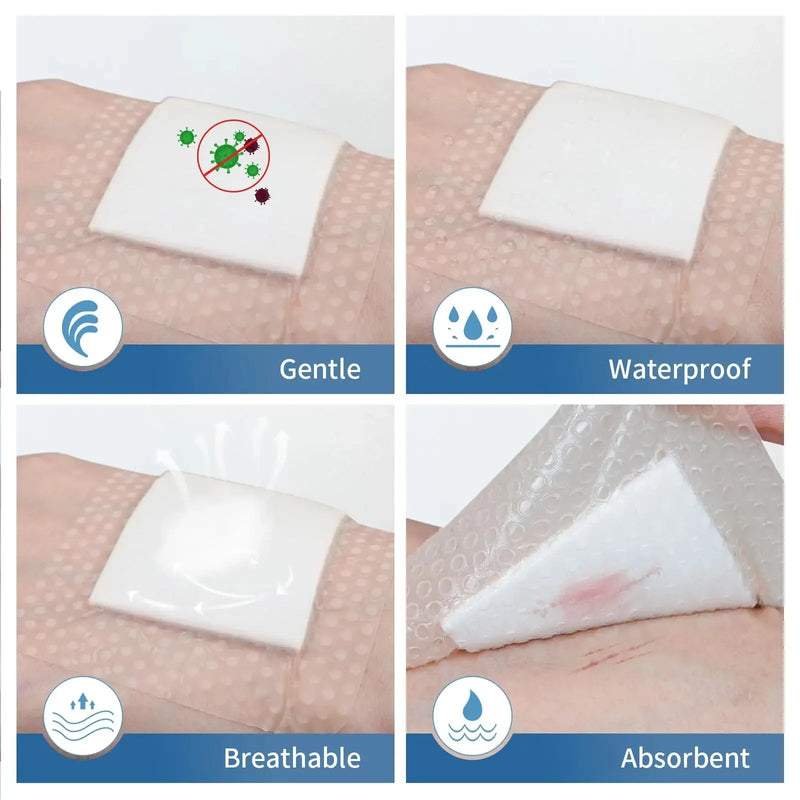 RHINO RESCUE Silicone Foam Dressing 6''x6'' – 5 Pack