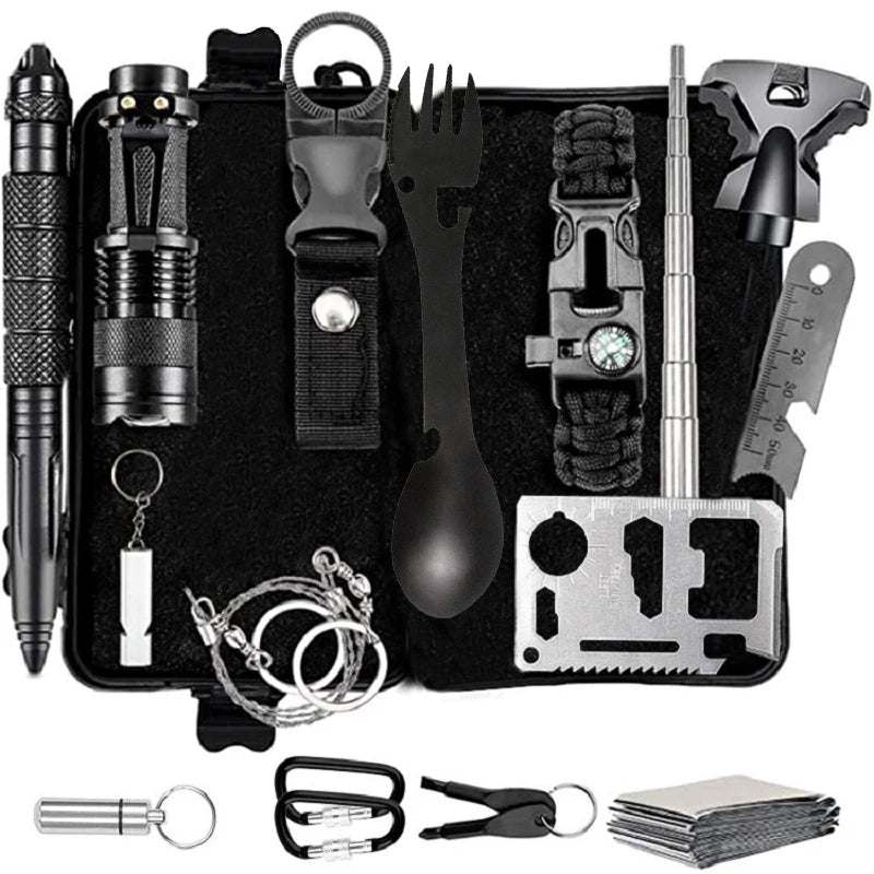 Outdoor Survival Kit – Tactical First Aid Bag for Camping & Emergency Use