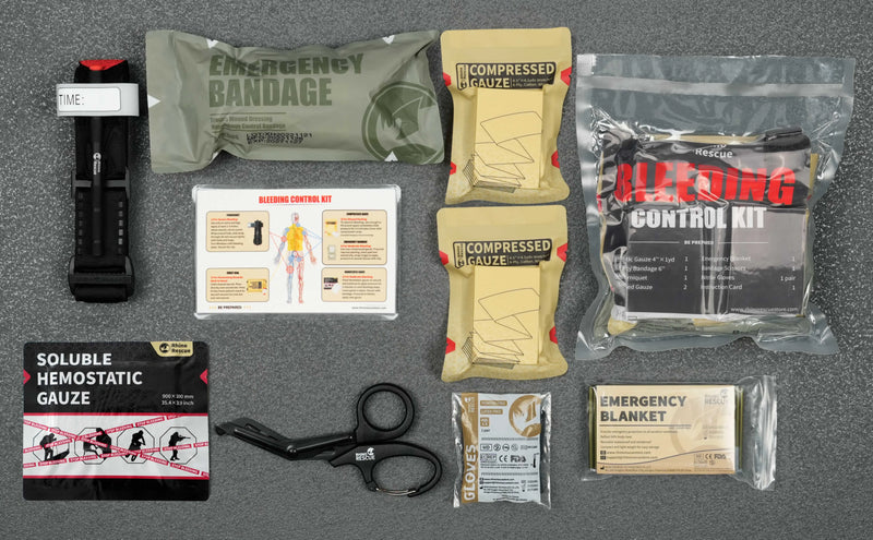 Rhino Rescue Soluble Hemostatic Gauze Portable Disposable Good Quality Combat Hemostatic Gauze Trauma Bandage