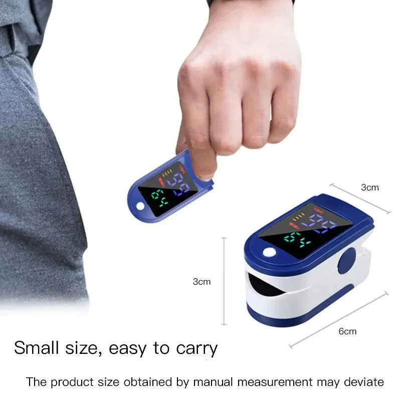 Finger Pulse Oximeter – Blood Oxygen & Heart Rate Monitor