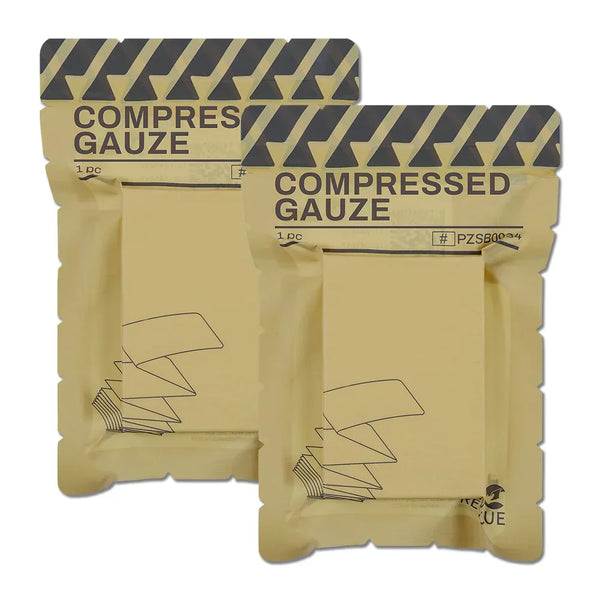 RHINO RESCUE Sterile Compressed Gauze – Emergency First Aid Dressing .