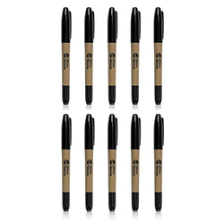 10-pack of RHINO RESCUE dual-tip marker pens with fine and broad tips for tactical, medical, and field use.

