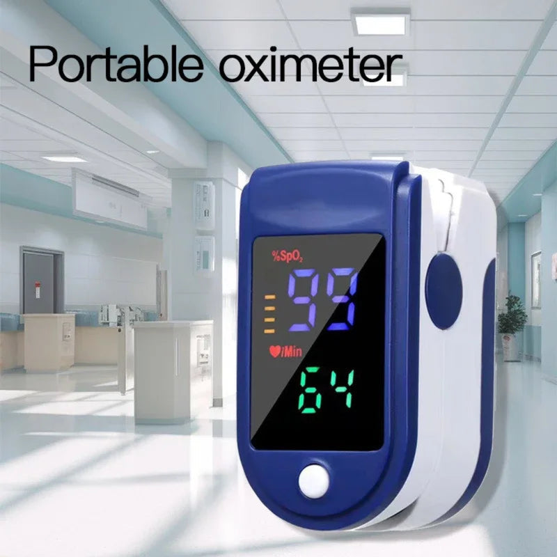 Finger Pulse Oximeter – Blood Oxygen & Heart Rate Monitor