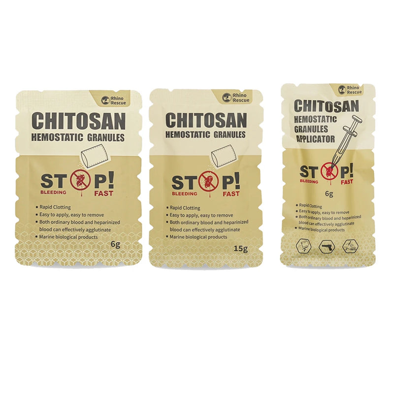 RHINO RESCUE Chitosan Hemostatic Powder – 6g/15g for Fast Bleed Control
