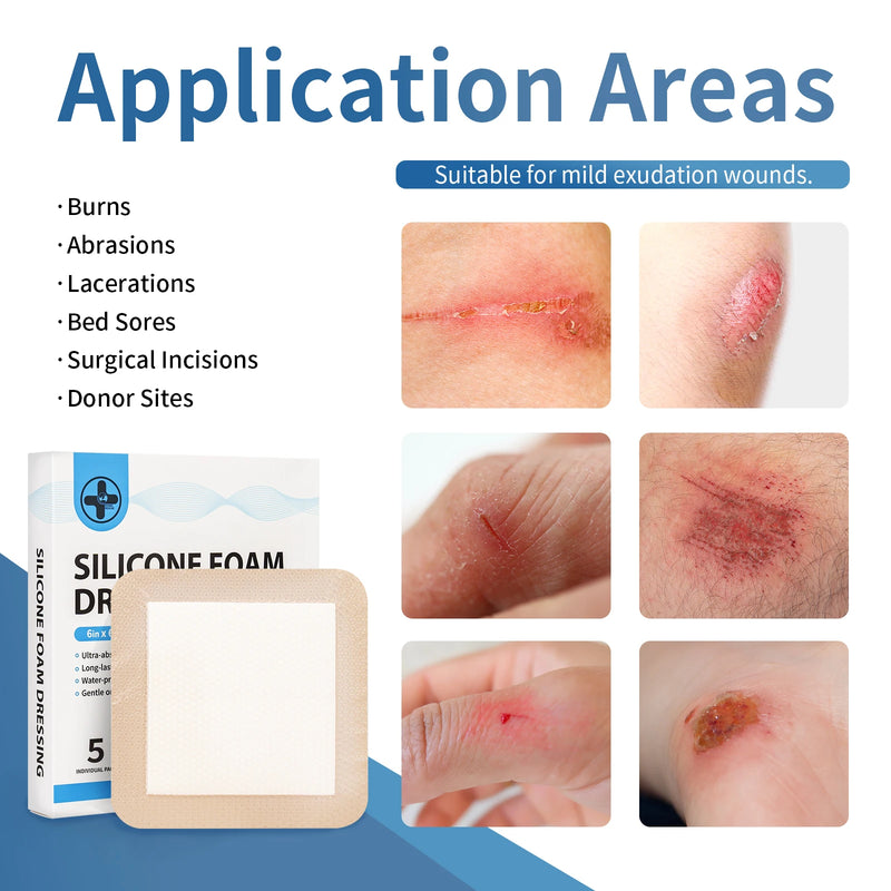 RHINO RESCUE Silicone Foam Dressing – Waterproof Bandage for First Aid & Outdoor Use