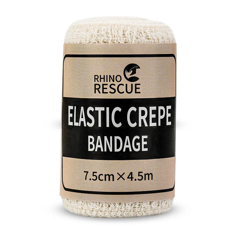 RHINO Elastic Crepe Bandage – 6/12 pcs First Aid Wound Dressing Kit